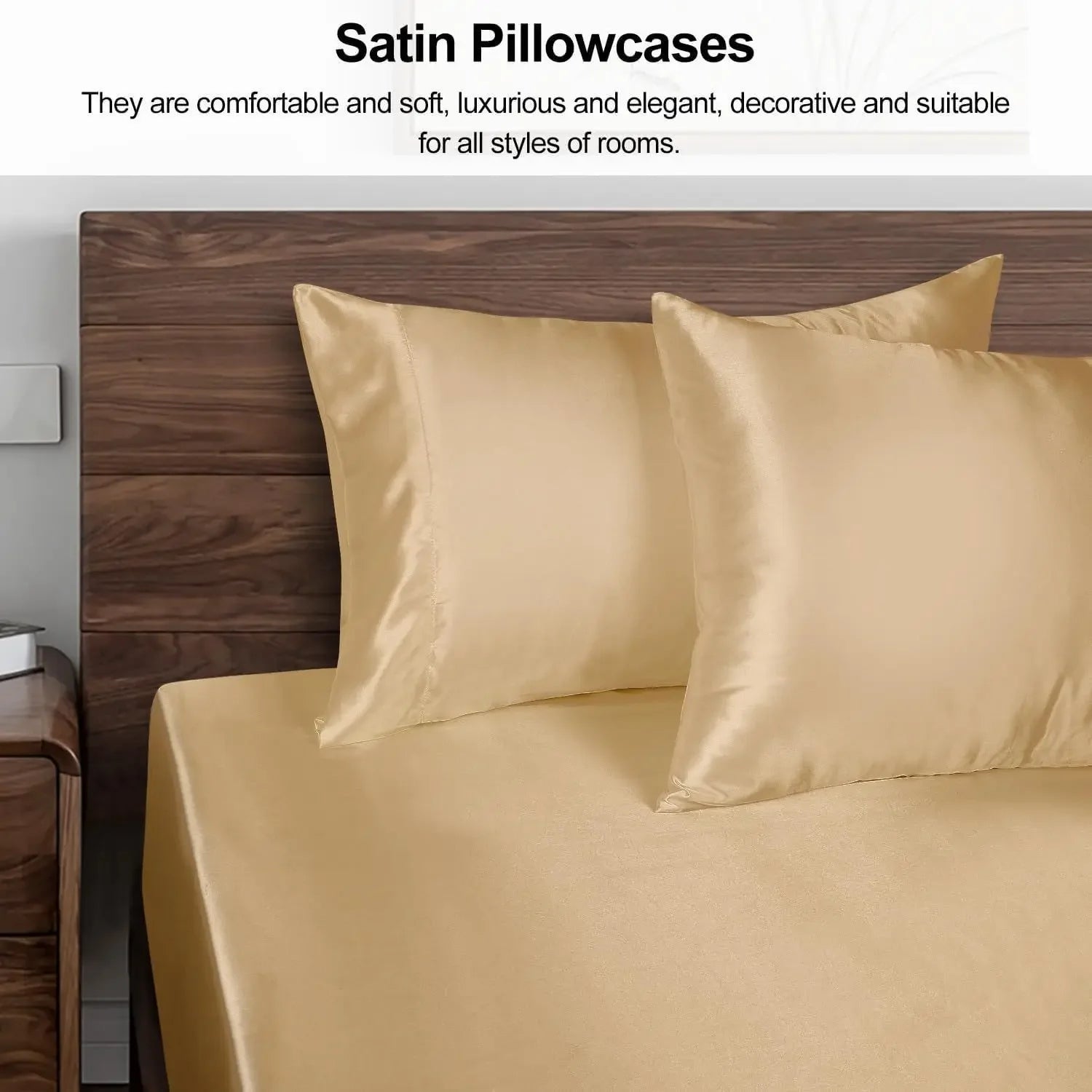 1PC Satin Silk Pillowcase