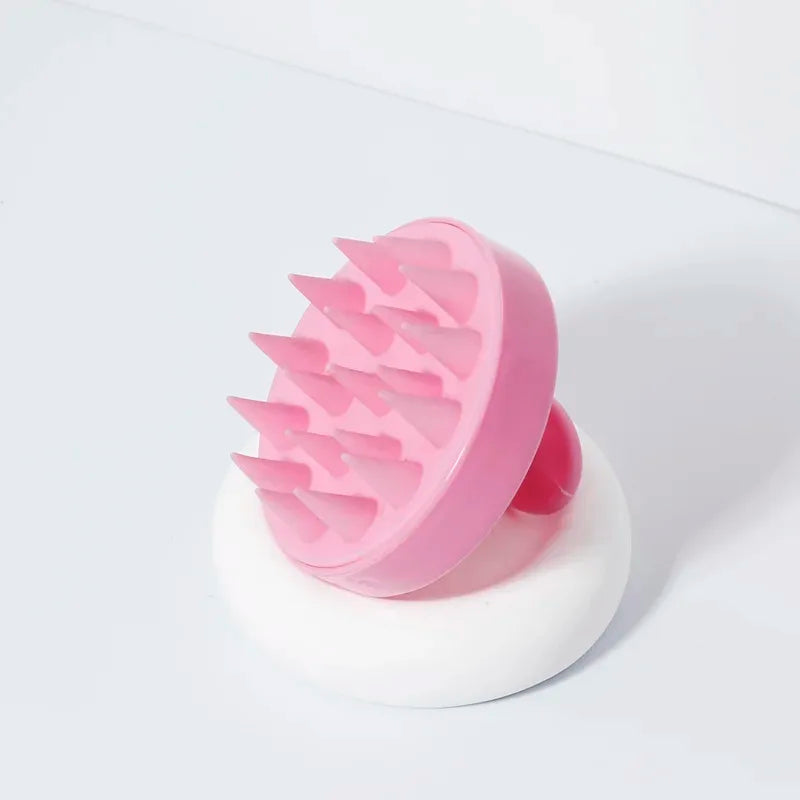 Silicone scalp brush