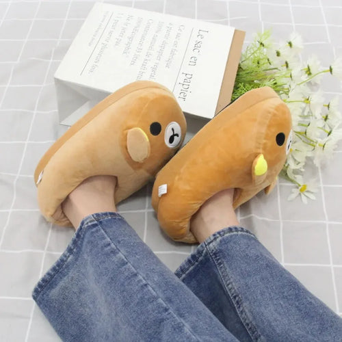 Bear Cotton House Slippers