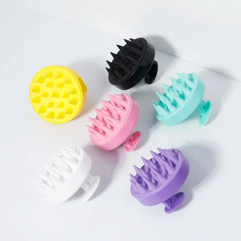 Silicone scalp brush