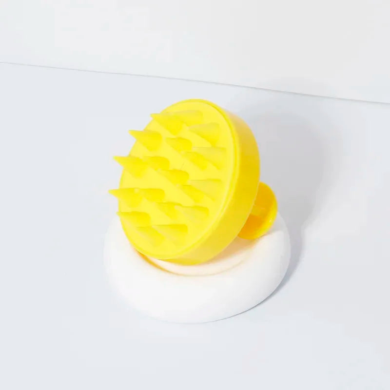 Silicone scalp brush