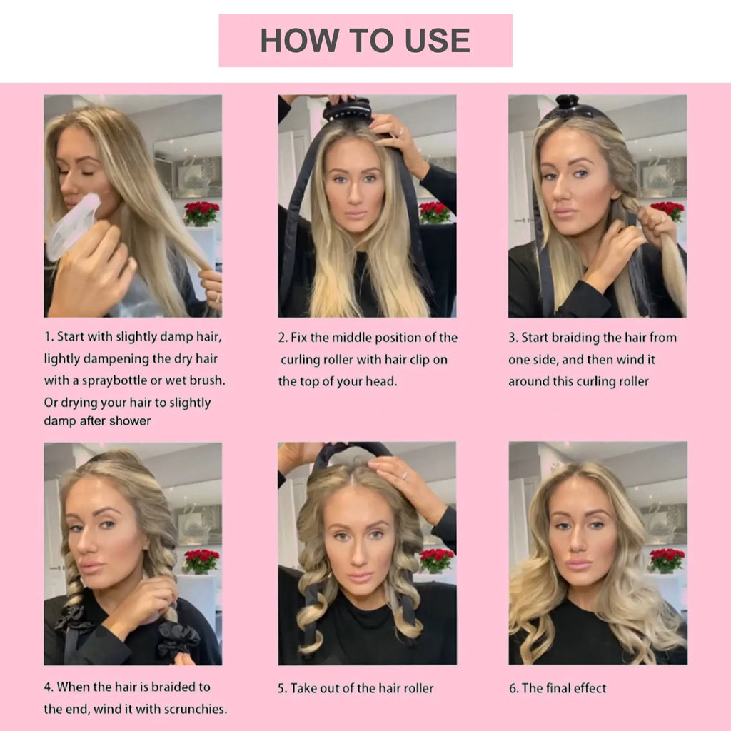 Heatless Curling Rod Headband